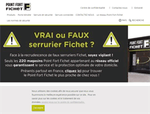 Tablet Screenshot of fichet-pointfort.com